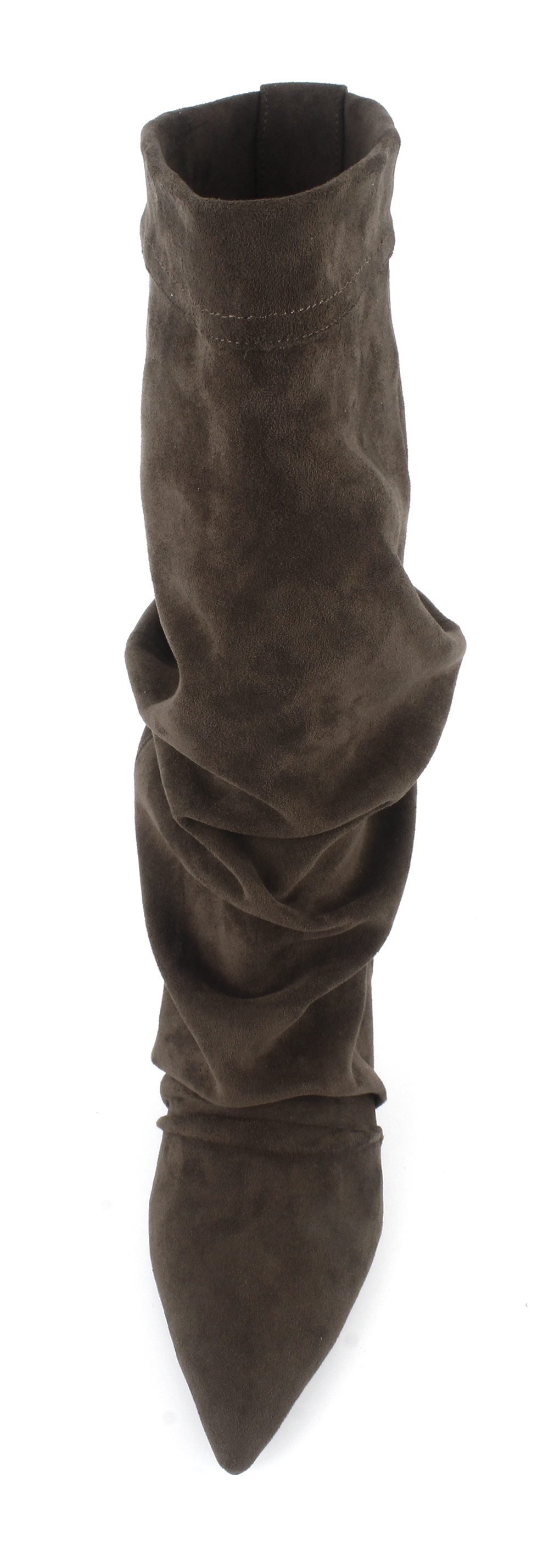Back-Tie Slouchy Kitten Heel Boots 4