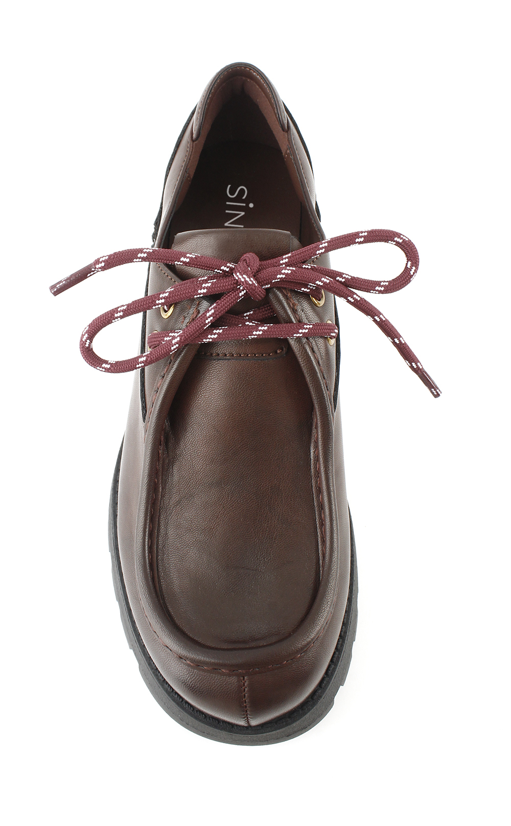 Block Heel Lug Sole Loafers 4