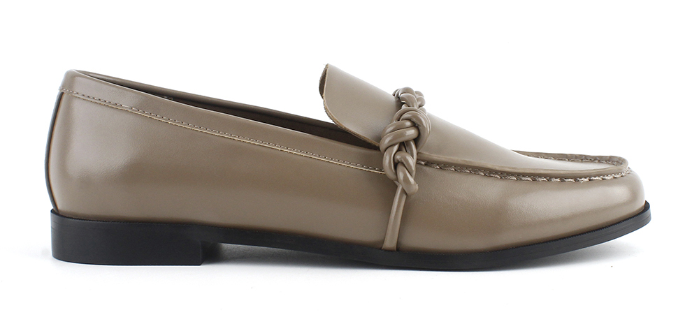 Braided Knot Flat Loafers