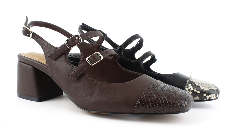 Cap Toe Mary Jane Slingback Pump 3