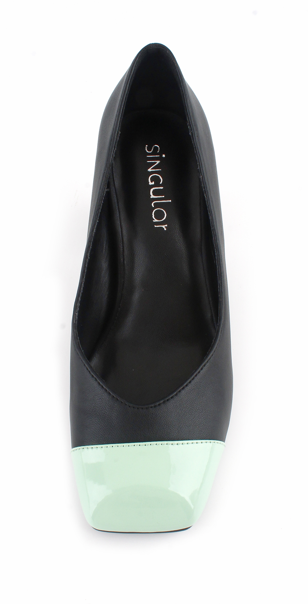 Contrast Cap Toe Block Heel Pump 4