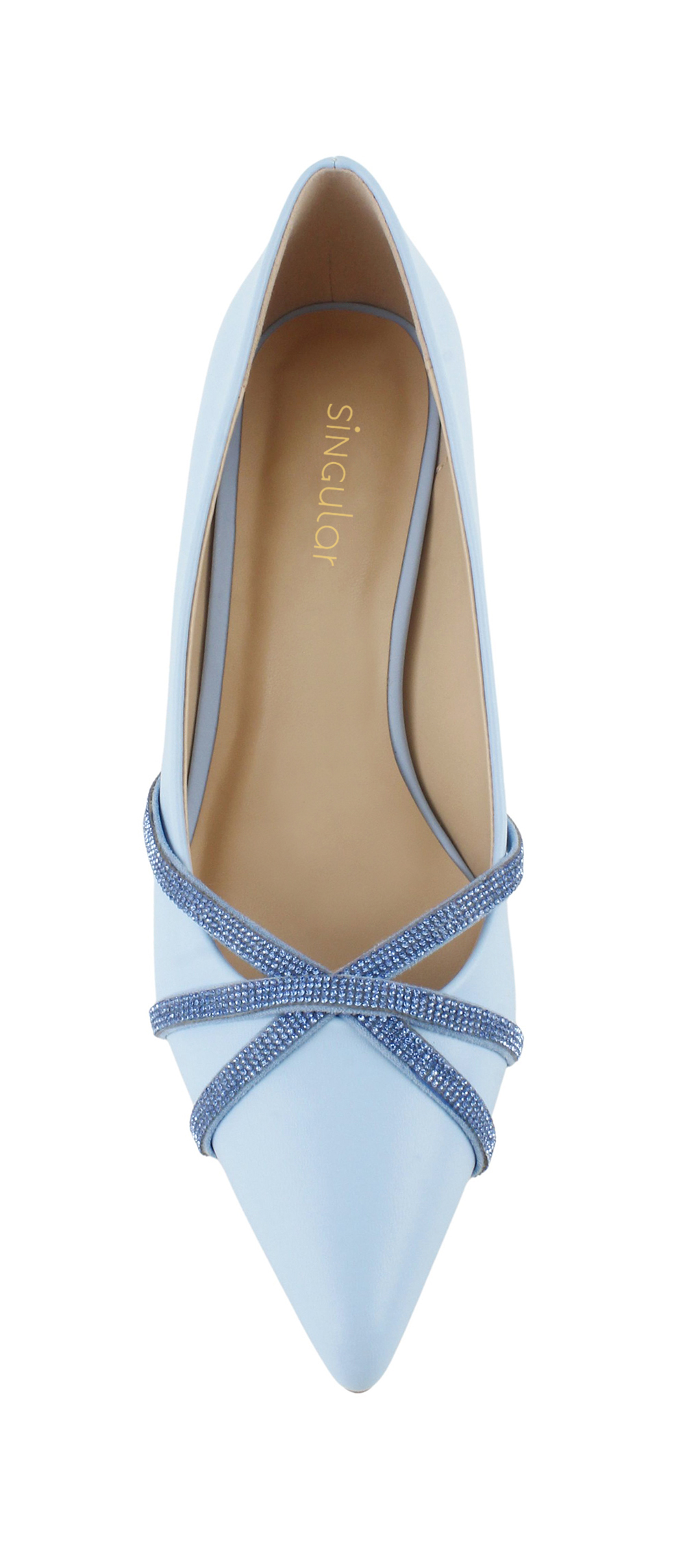 Crisscross Rhinestone Kitten Heel Pump 4