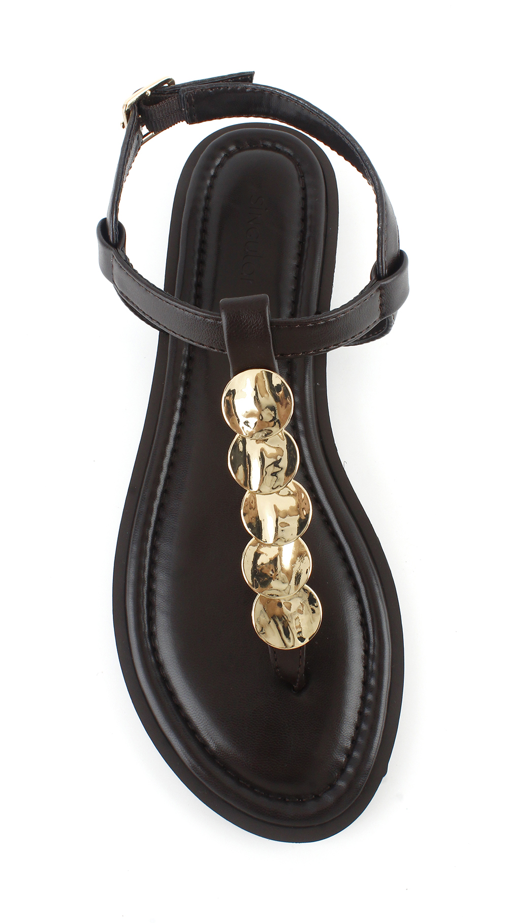 Disc Hardware T-Strap Thong Sandal 2