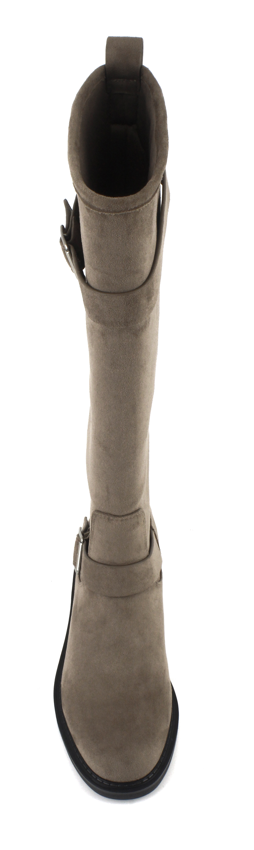 Dual Buckle Suede Tall Boots 4