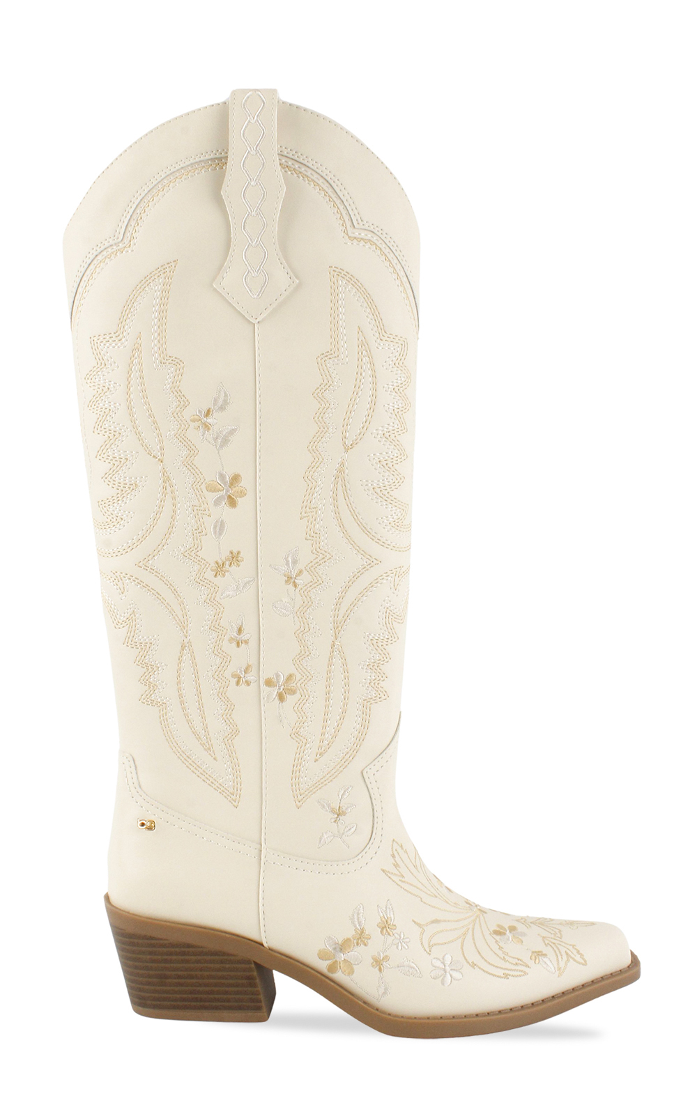 Floral Embroidered Western Knee Boots 3
