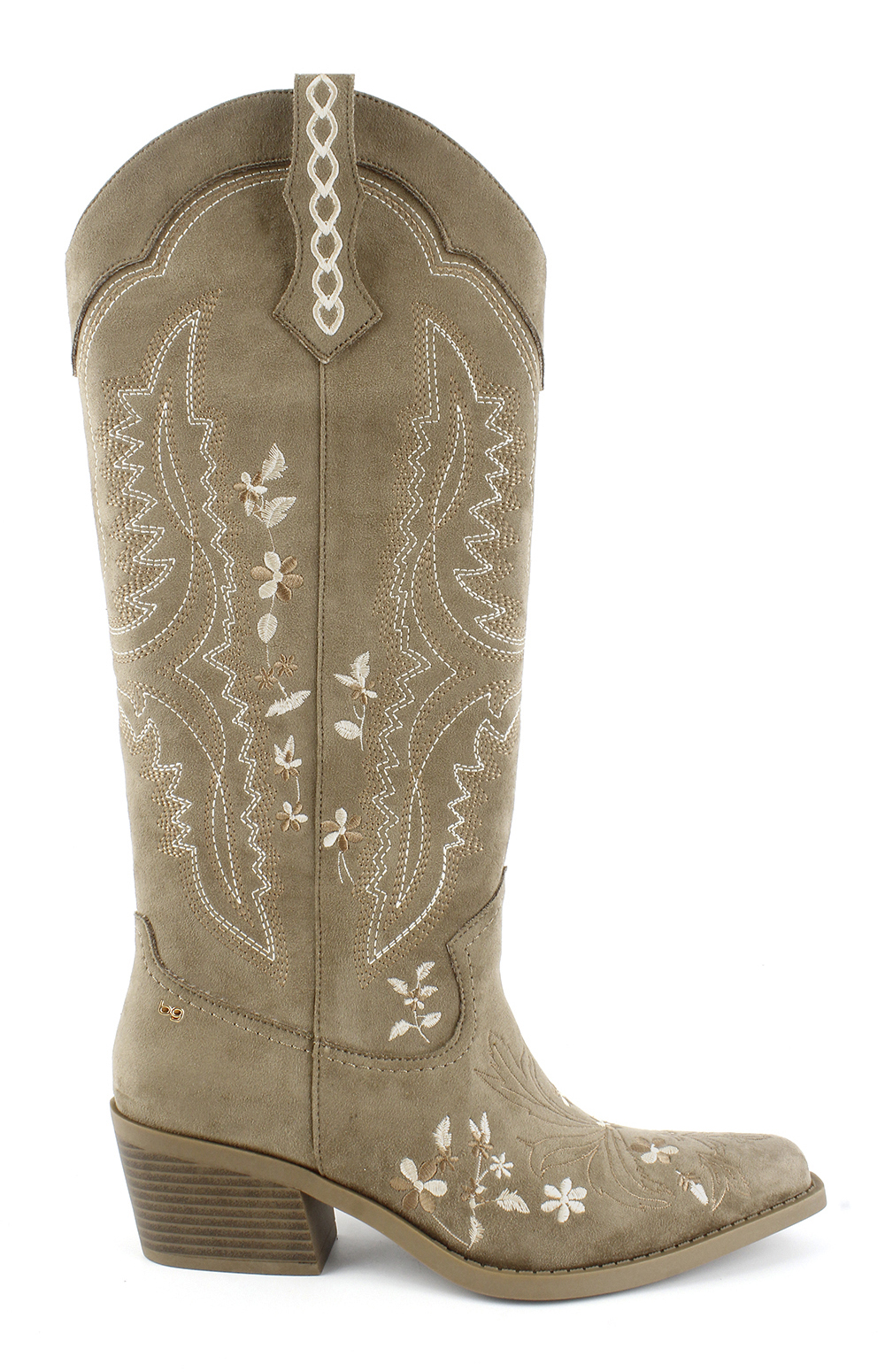 Floral Embroidered Western Knee Boots 2