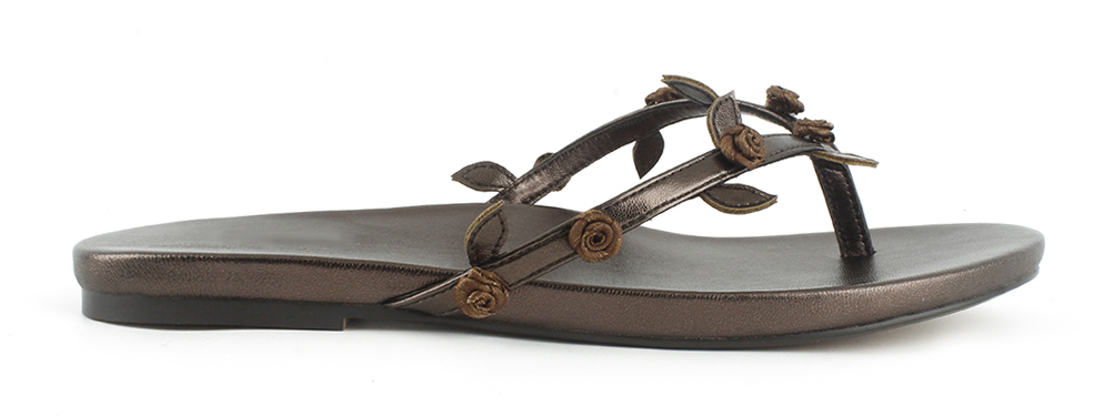 Floral Thong Flat Sandal