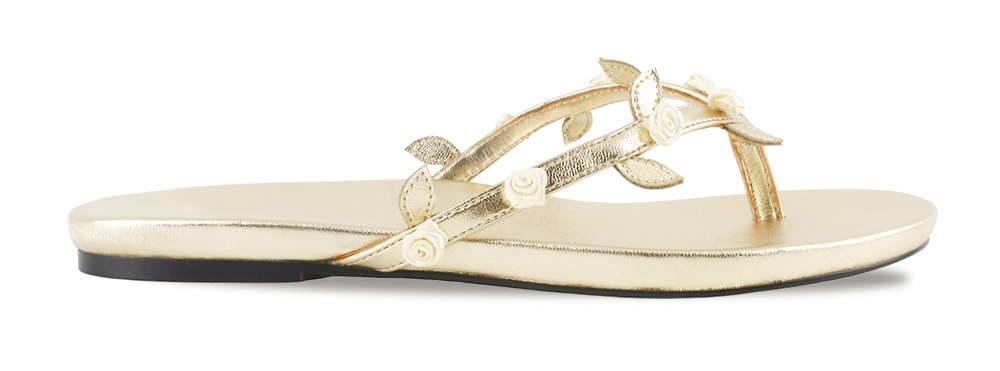 Floral Thong Flat Sandal 2