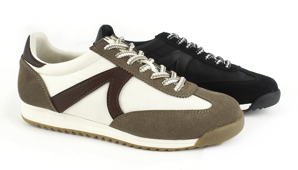 Geometric Overlay Retro Sneakers 3