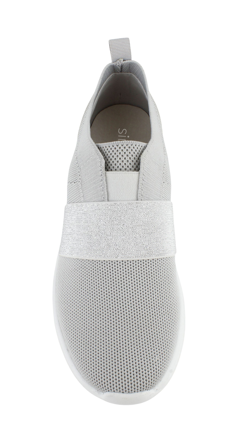 Glitter Strap Knit Walking Sneakers 2