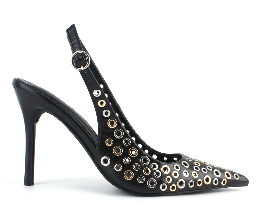 Grommet Cutout Slingback Pump 3