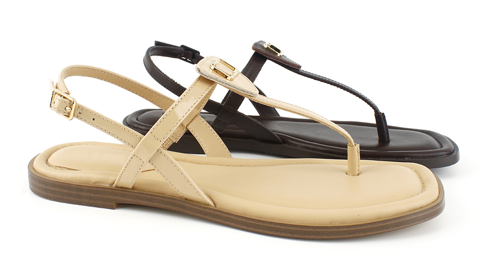 Hardware Accent T-Strap Thong Sandal 3