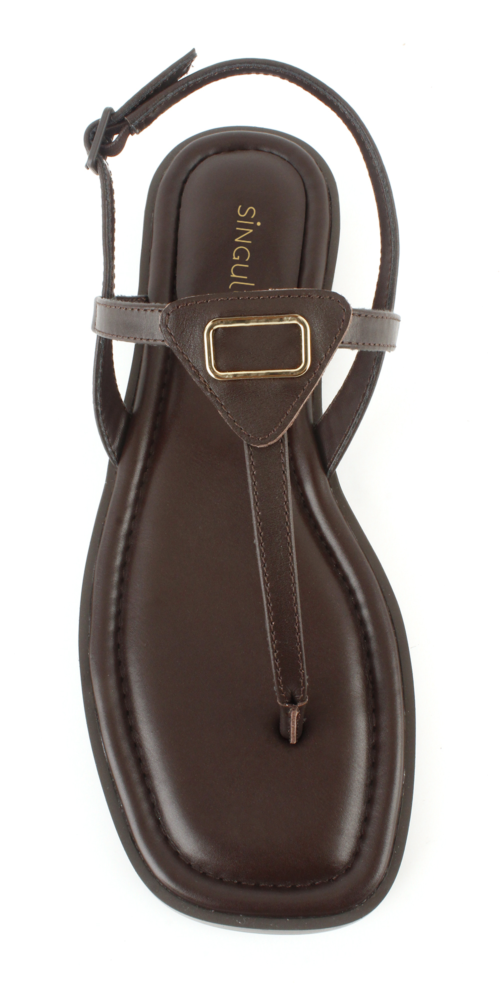 Hardware Accent T-Strap Thong Sandal 4