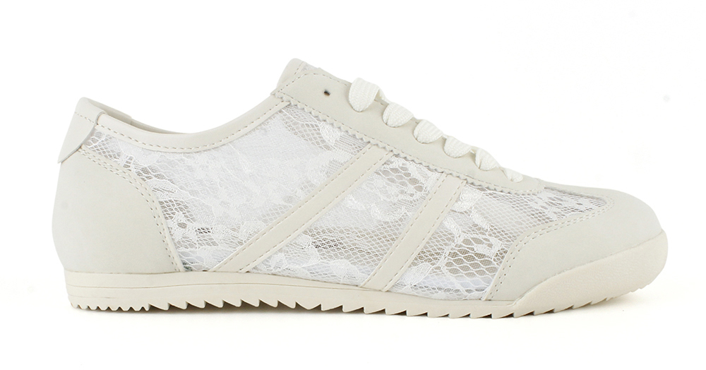 Lace Mesh Retro Sneakers