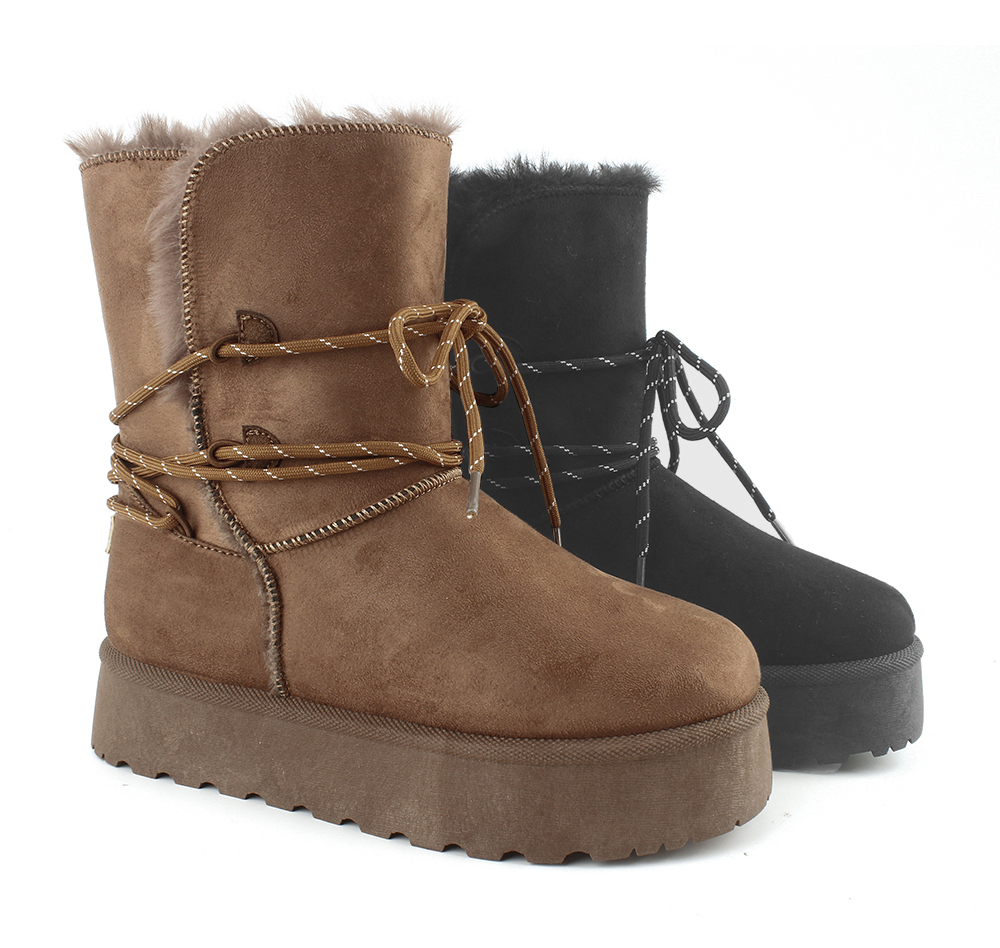 Lace Up Platform Snow Boots 3