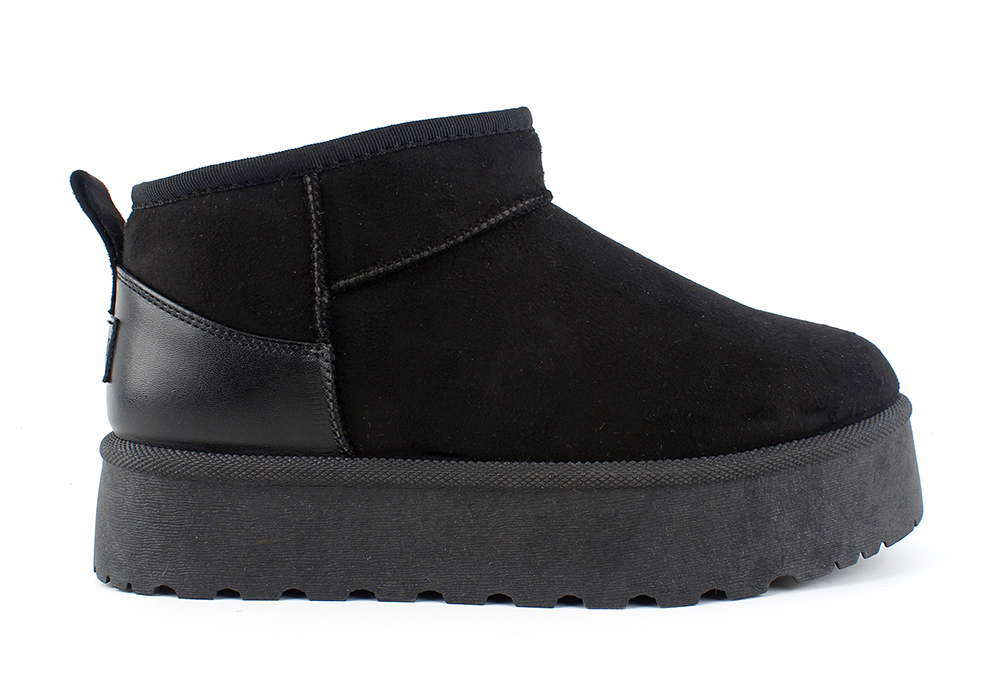Leather Patch Platform Snow Boots 3