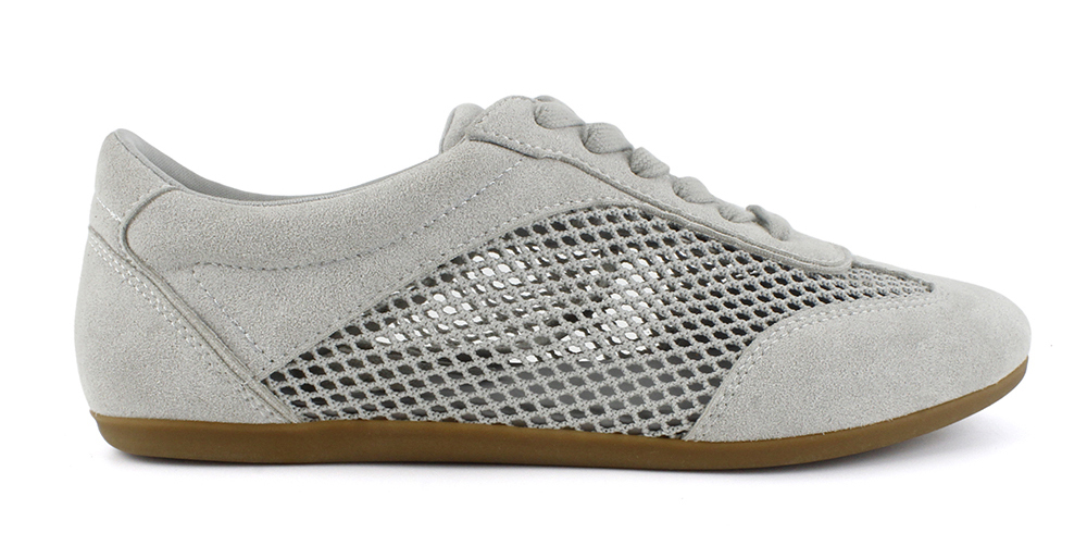 Mesh Panel Suede Low Sneakers 2