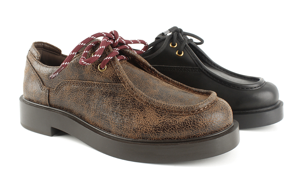 Metal Eyelet Flatform Lug Sole Laced Loafers 3