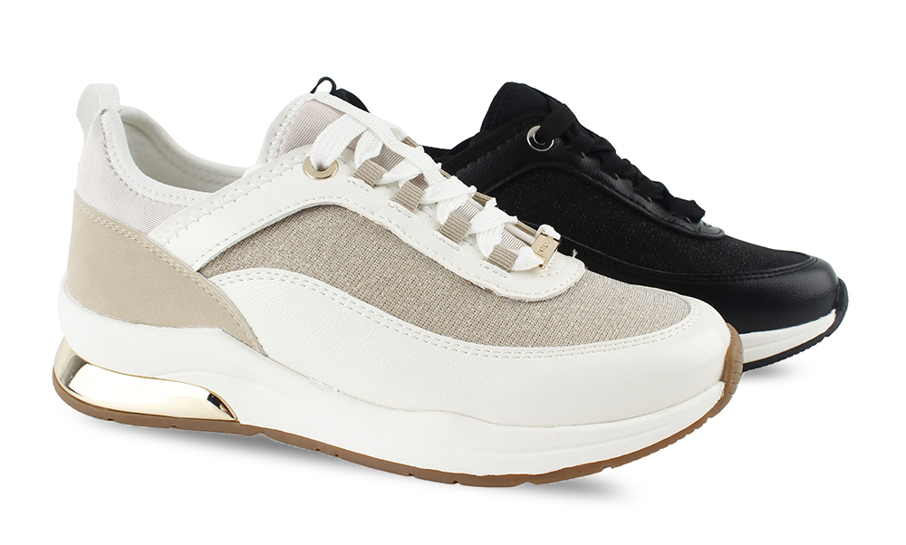 Metallic Heel Platform Sneakers 3
