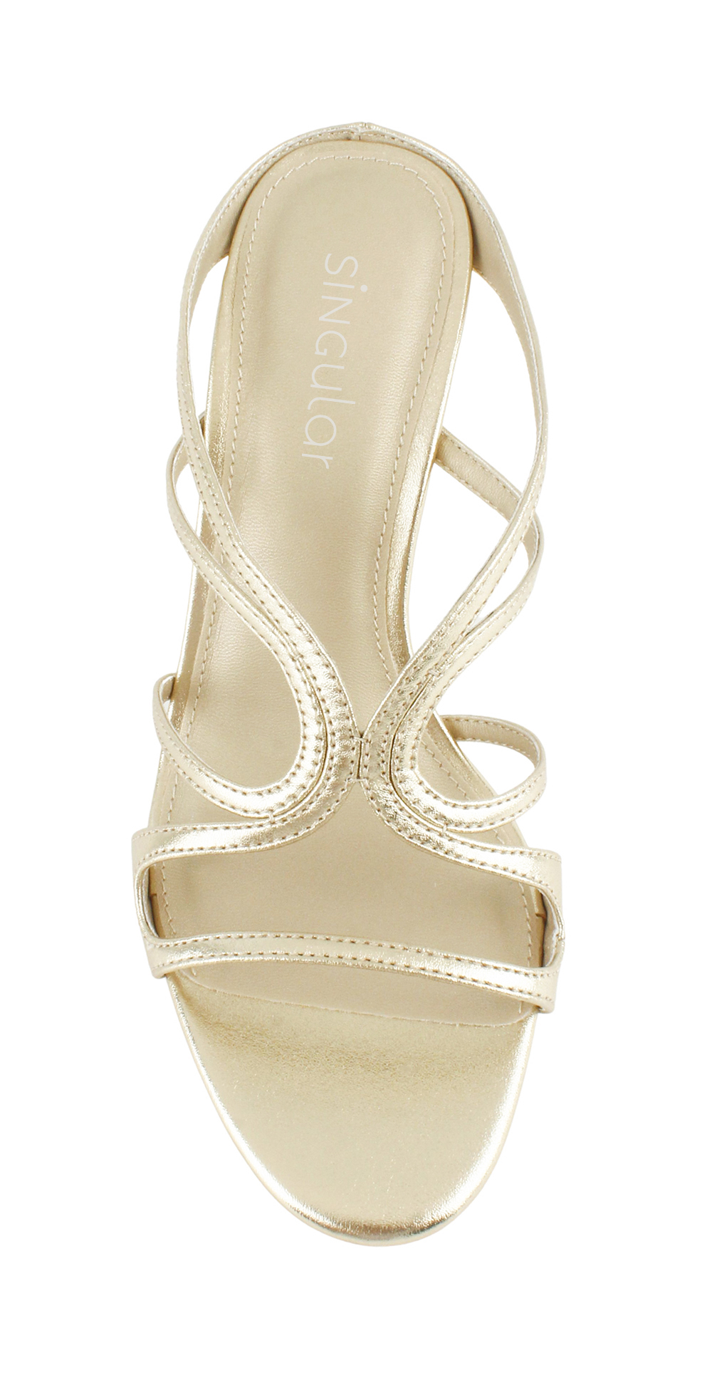 Metallic Strappy High Heel Sandal 4