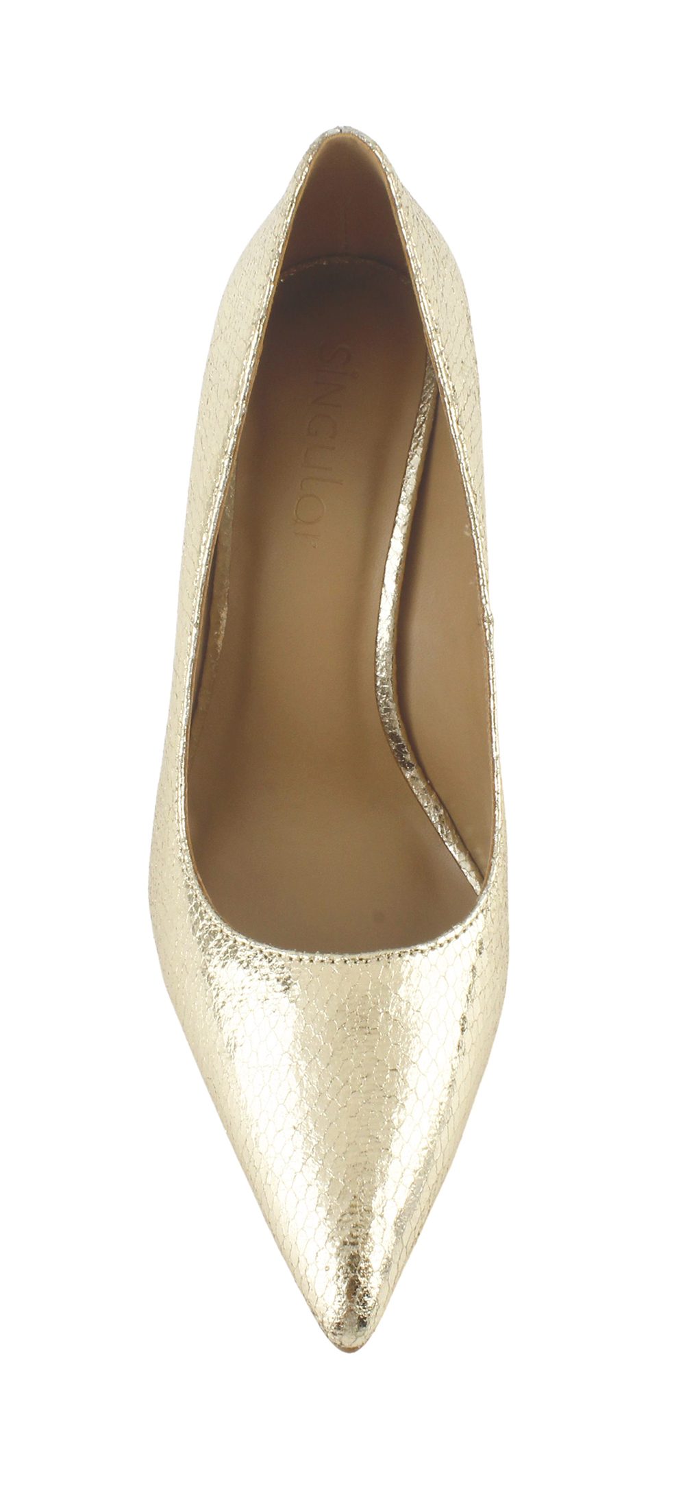 Metallic Textured Pointed Toe Stiletto Pump 4