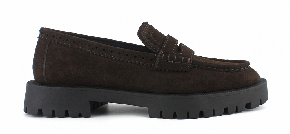 Brogue Lug Sole Penny Loafers 3
