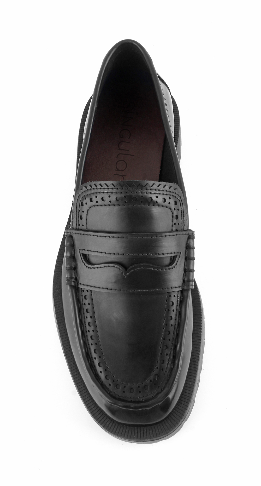 Brogue Lug Sole Penny Loafers 4