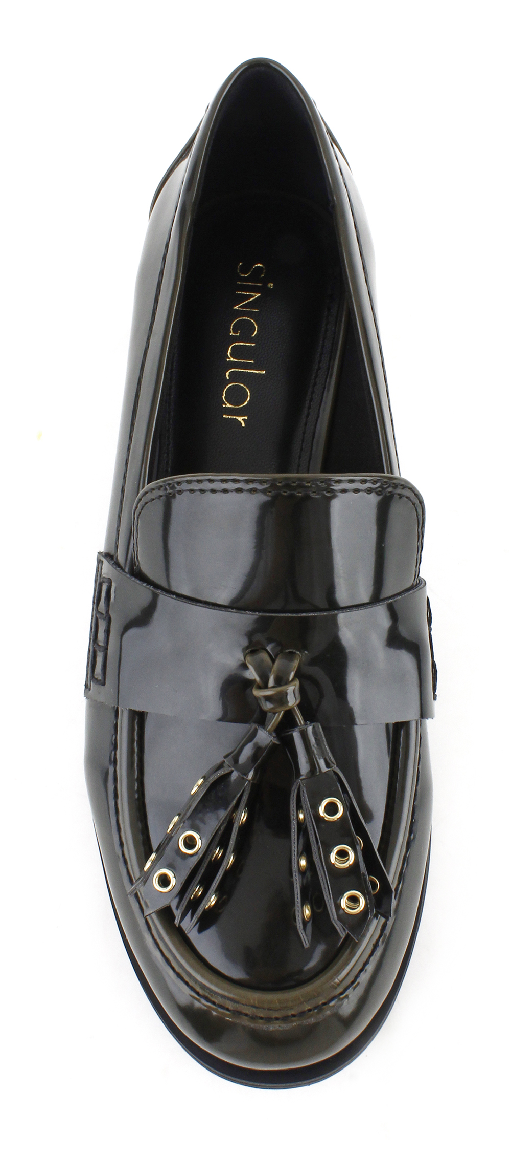 Eyelet Tassel Flat Loafers 4