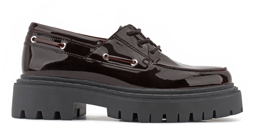 Metal Eyelet Detail Lug Sole Loafers 2