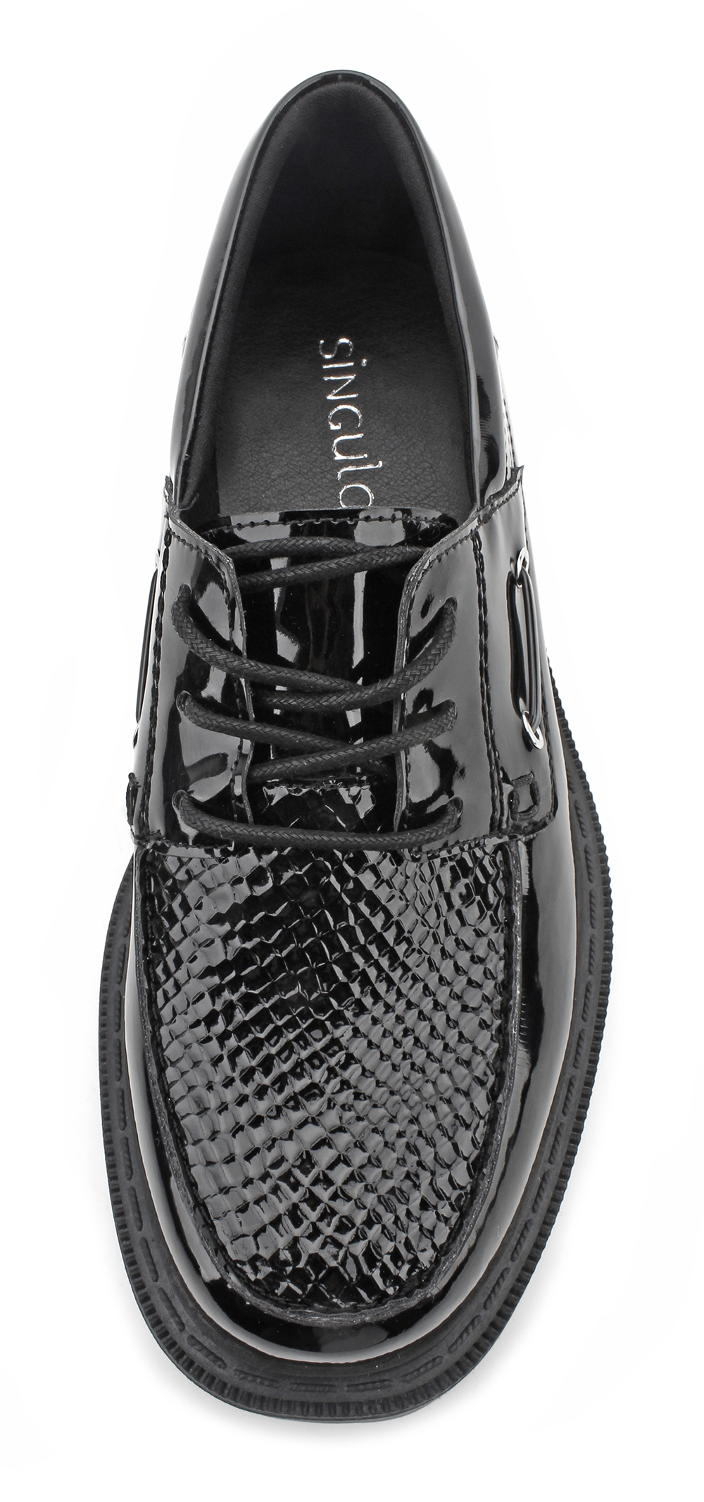 Metal Eyelet Detail Lug Sole Loafers 3