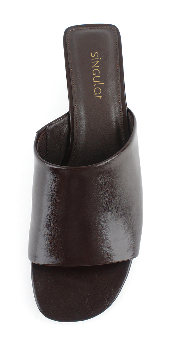 Open Toe Block Heel Mule Sandal 2