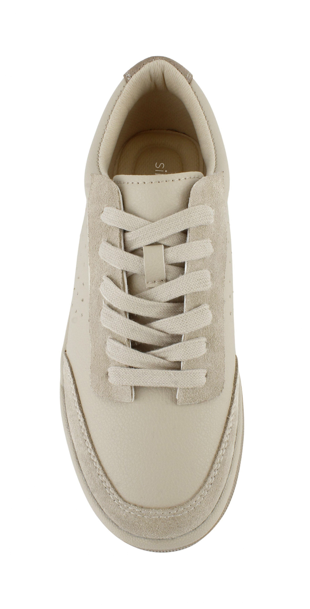 Perforated Side Suede Court Sneakers 2