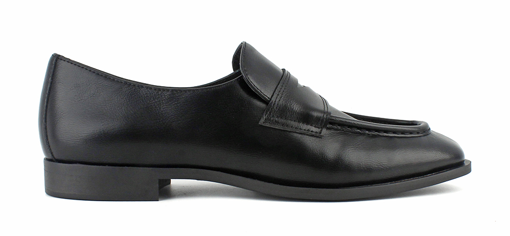 Raised Apron Seam Flat Penny Loafers 2