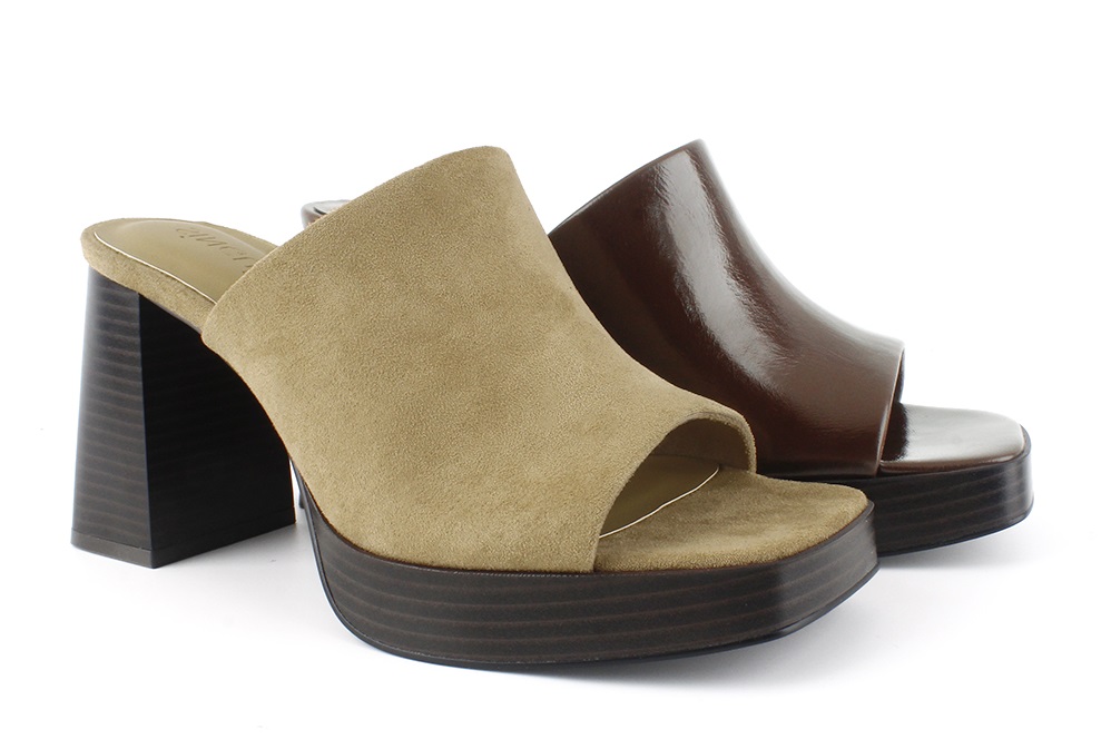 Platform Block Heel Mule Sandal 3
