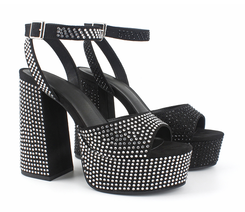 Rhinestone Ankle Strap Ultra-Platforms 3