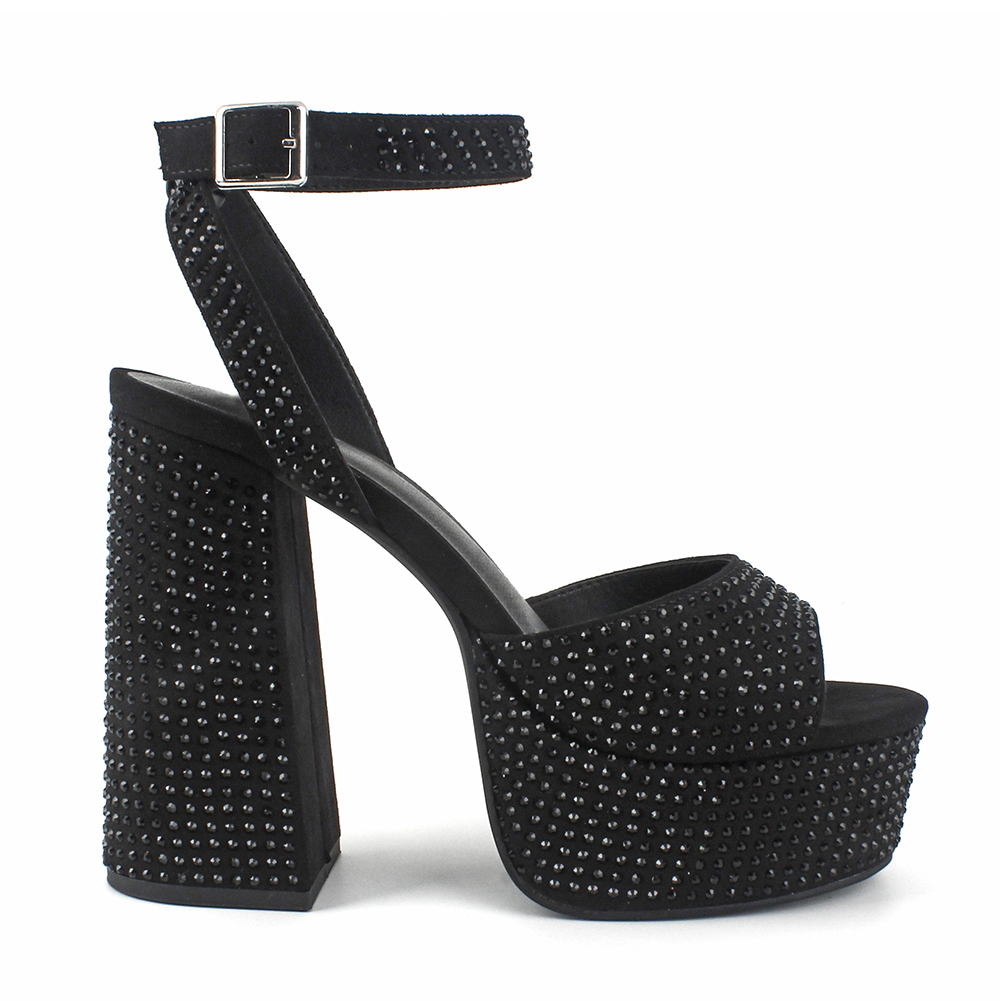 Rhinestone Ankle Strap Ultra-Platforms 2