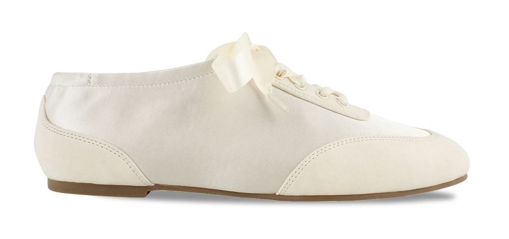 Satin Square Toe Sneakers