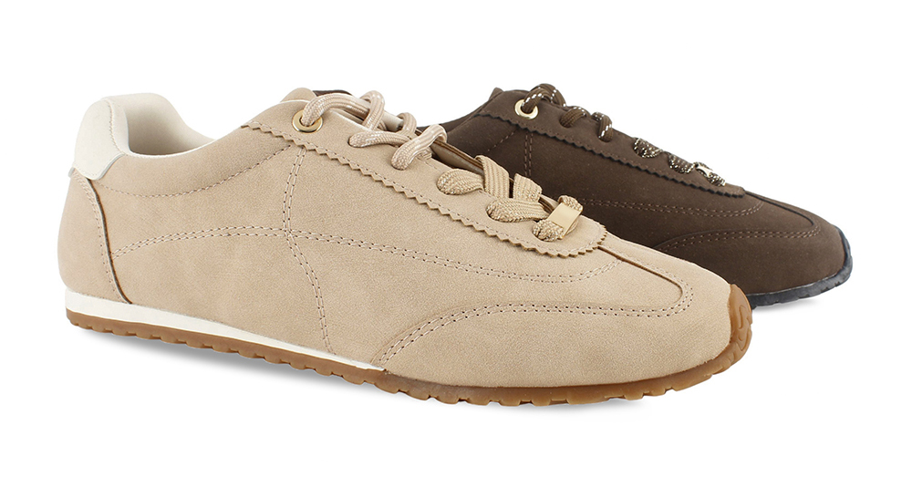 Scalloped Trim Retro Sneakers 3