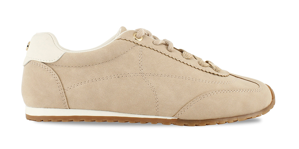 Scalloped Trim Retro Sneakers
