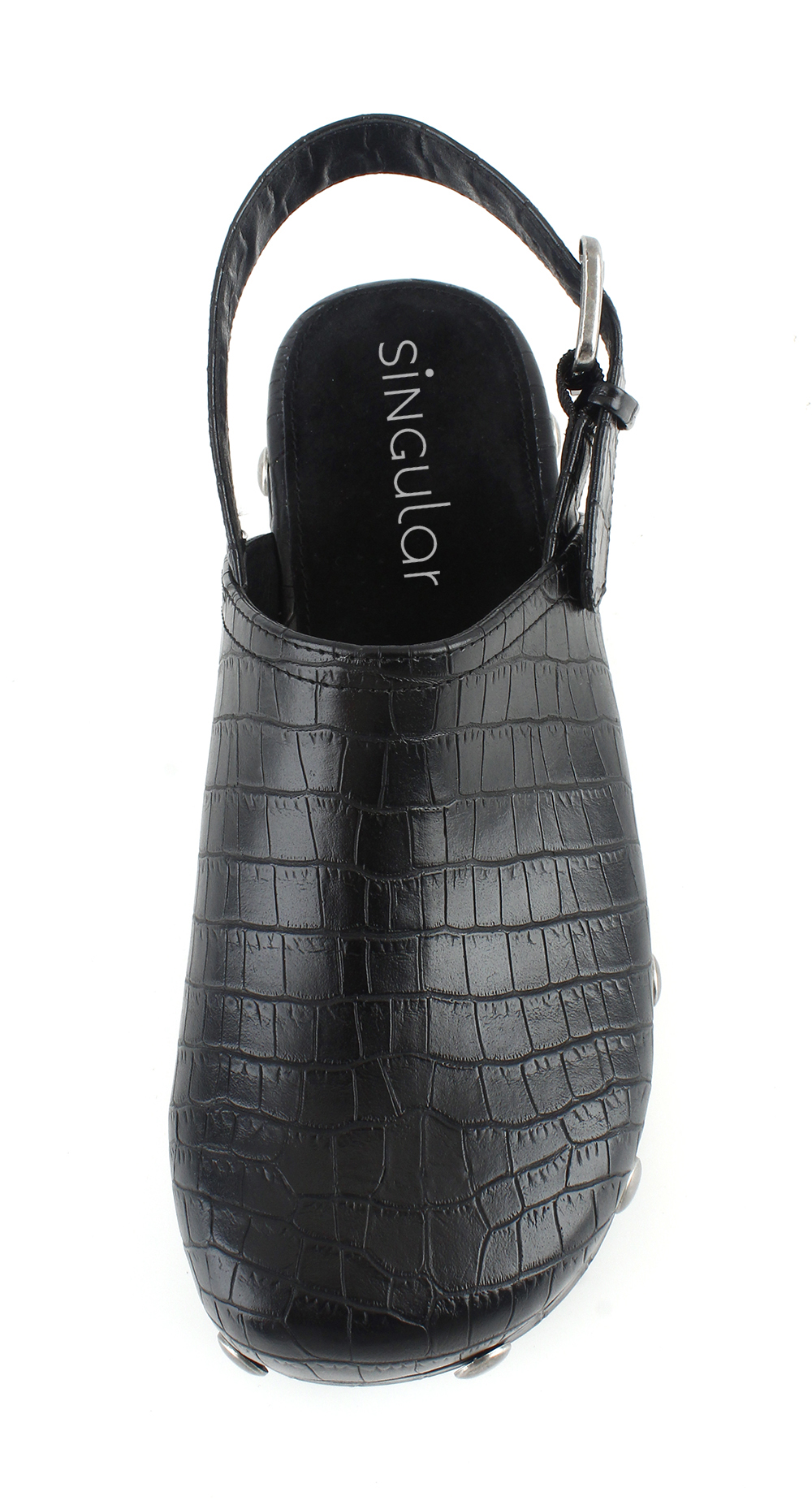 Slingback Studded Wooden Clogs 4