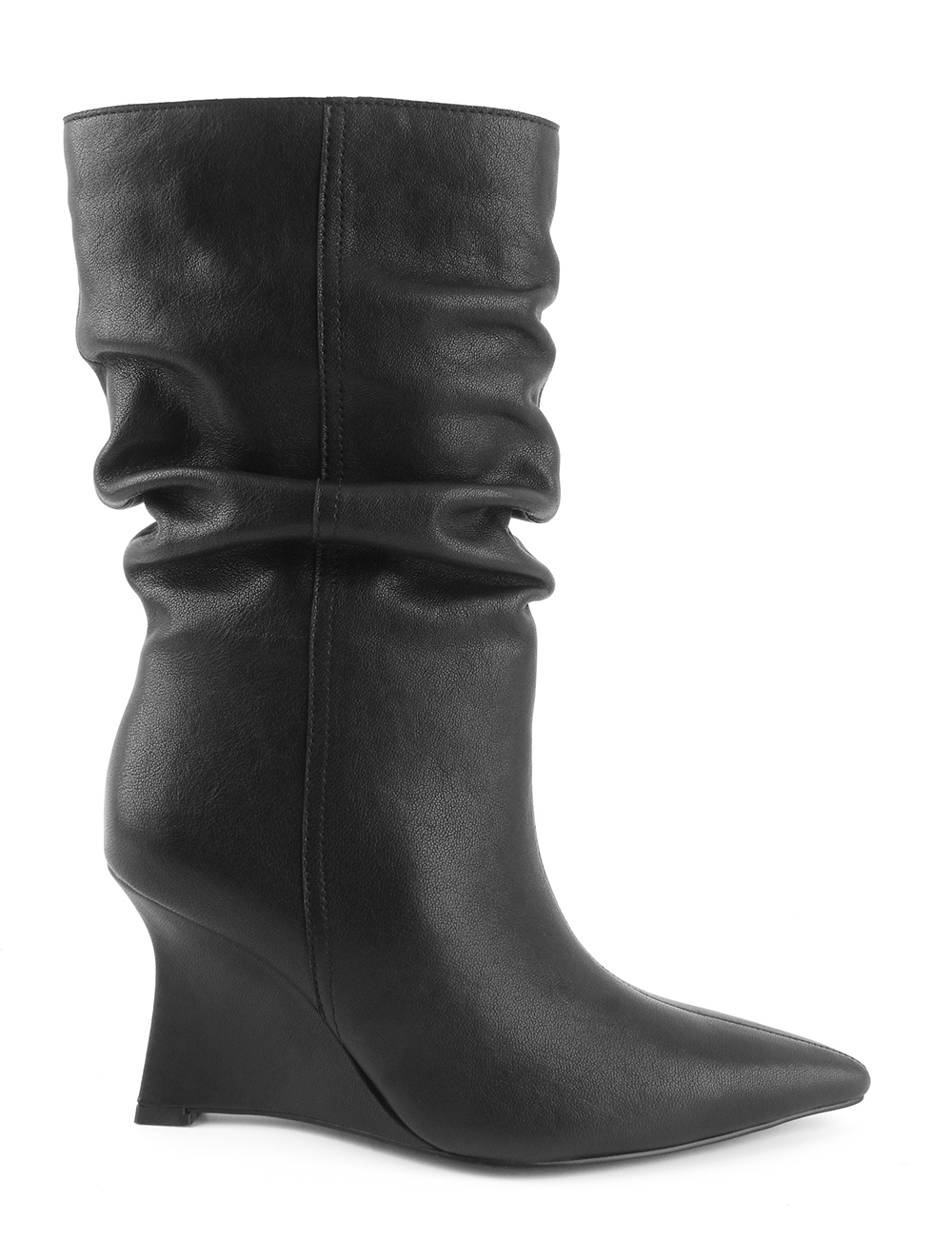 Slouchy Wedge Heel Boots
