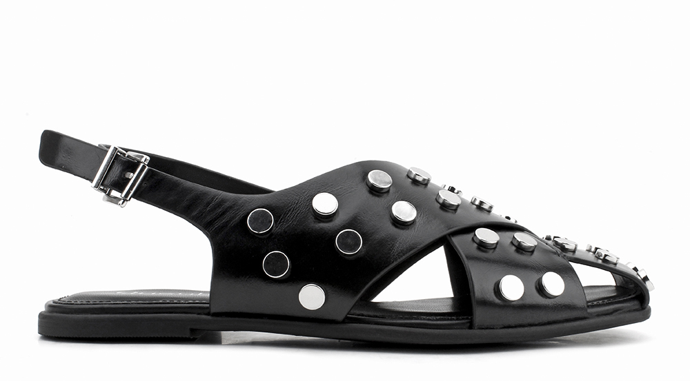 Studded Cross Strap Sandal 2