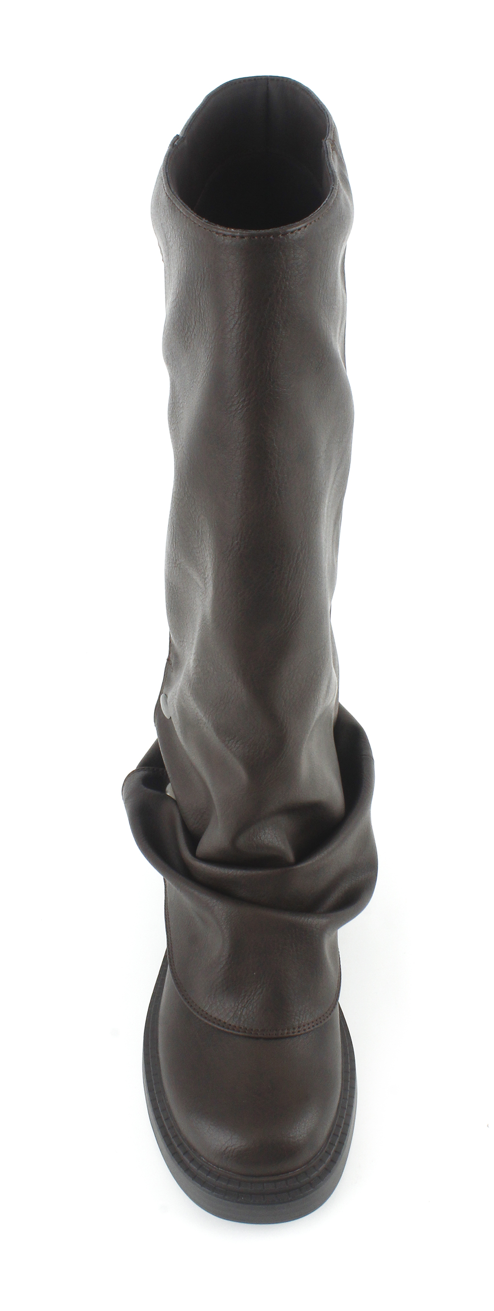 Studded Fold-Over Shaft Chunky Boots 4