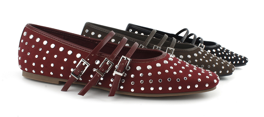 Studded Mary Jane Flats 4