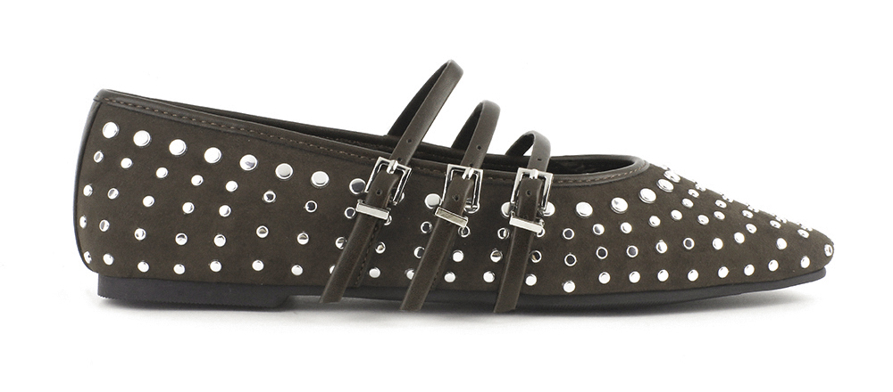 Studded Mary Jane Flats 2