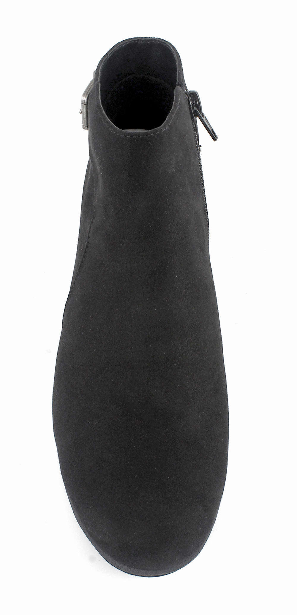 Suede Buckle Wedge Ankle Boots 3