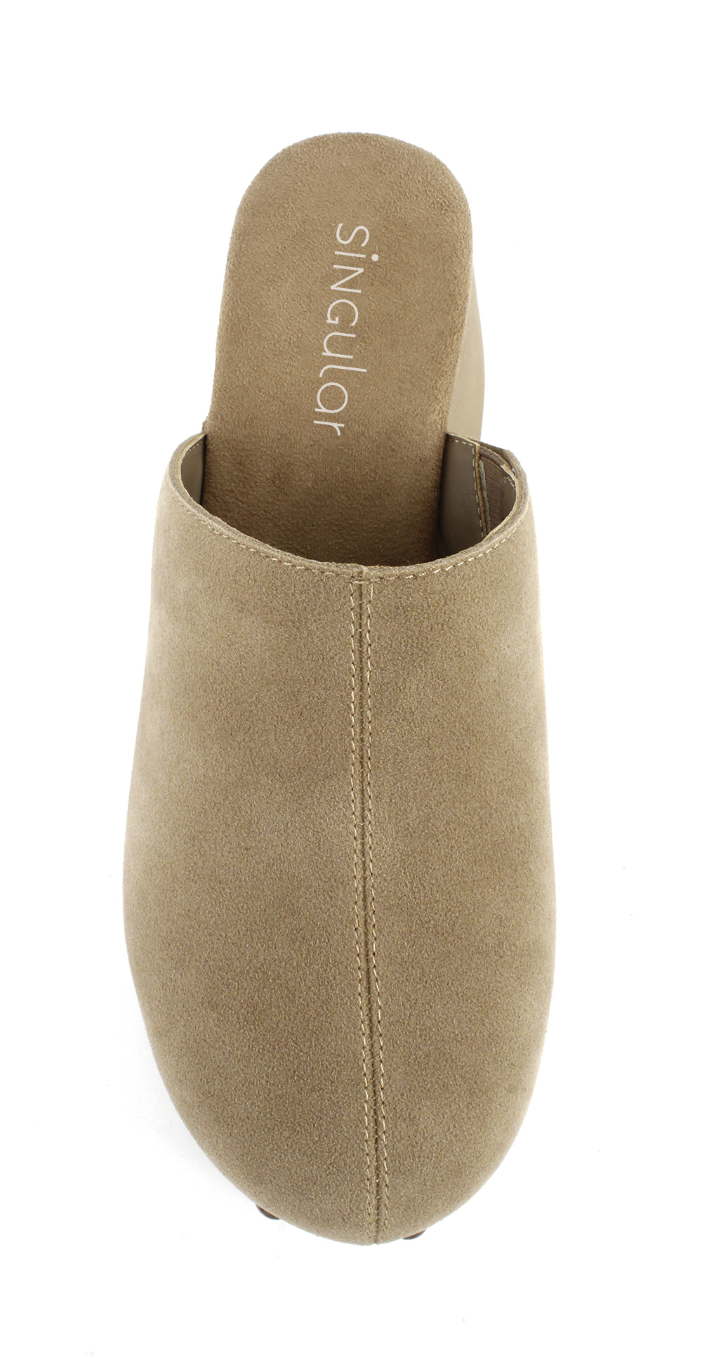 Suede Center-Seam Slip-On Clogs 4