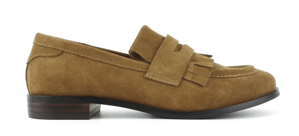 Kiltie Penny Strap Flat Loafers