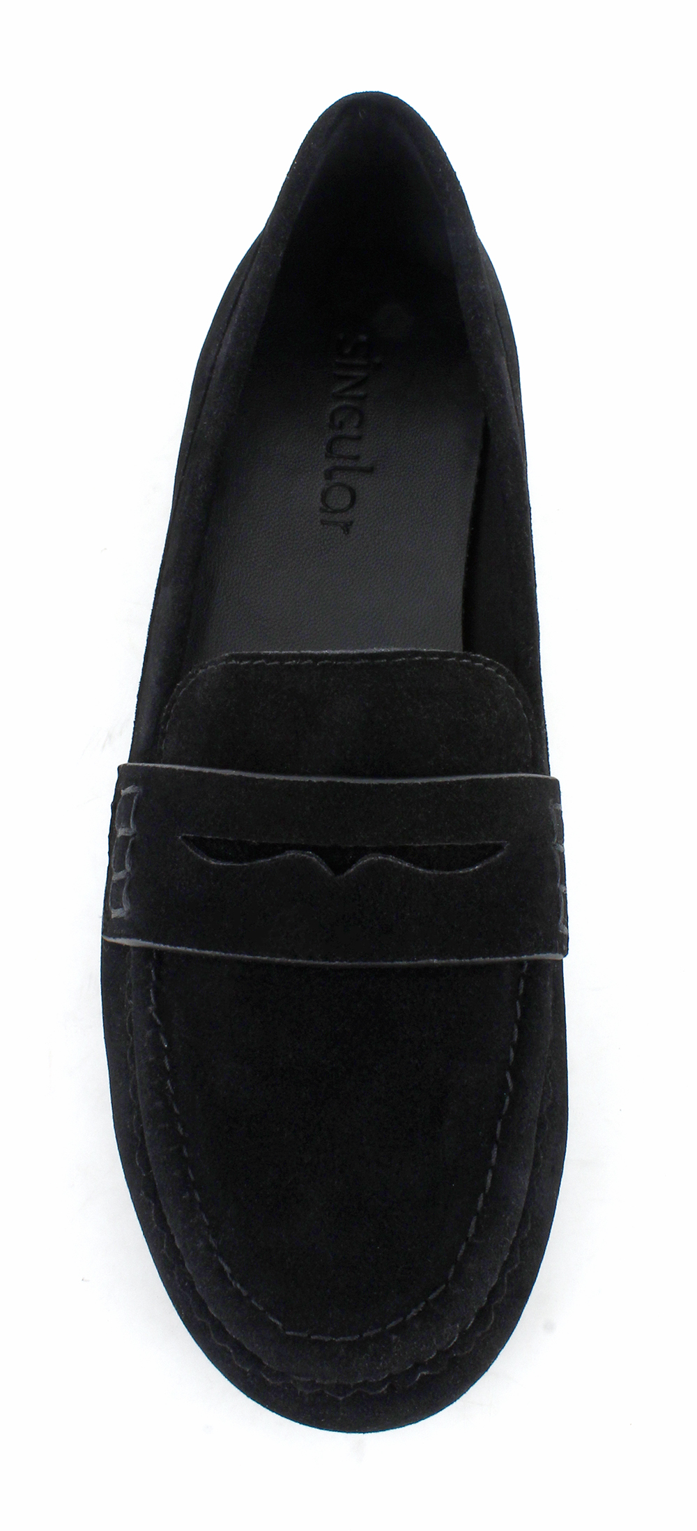 Suede Flat Penny Loafers 4