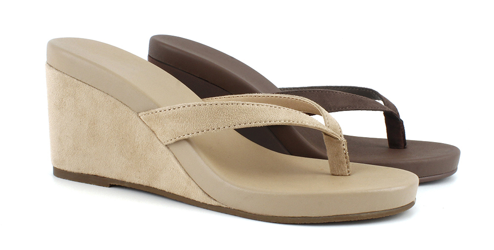 Suede Wedge Flip Flop Sandal 3